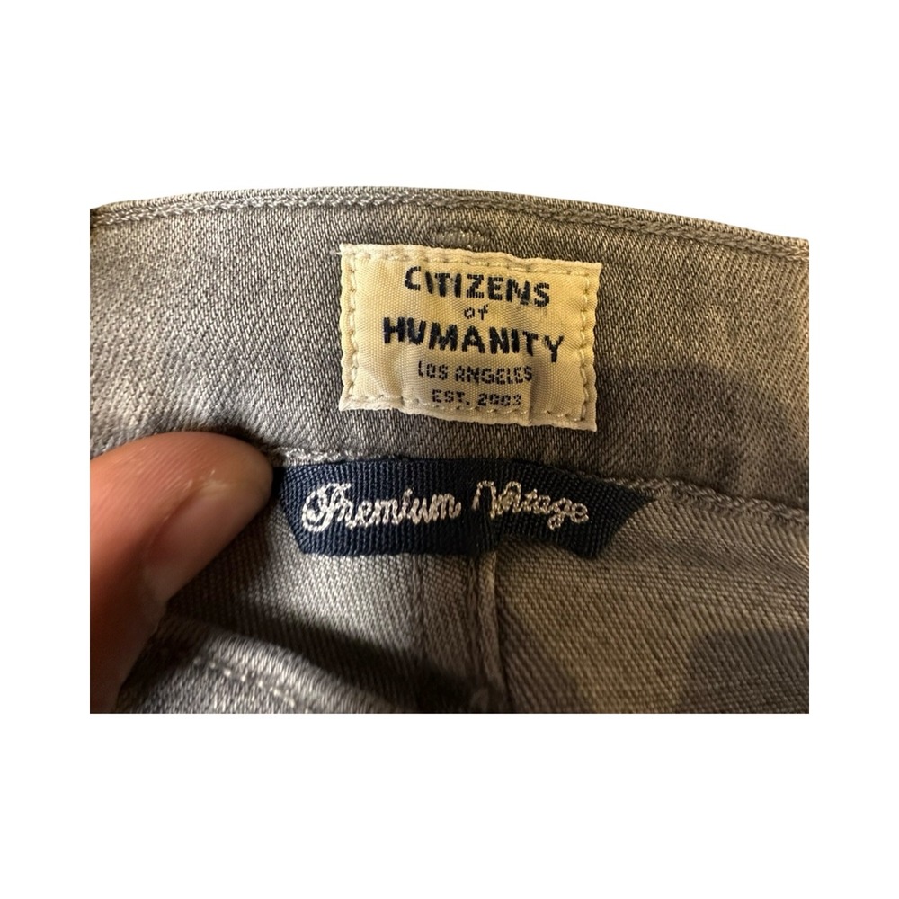 Citizens of Humanity Jeans Womens 25 Grey Rocket High Rise Skinny Denim - Picture 3 of 16